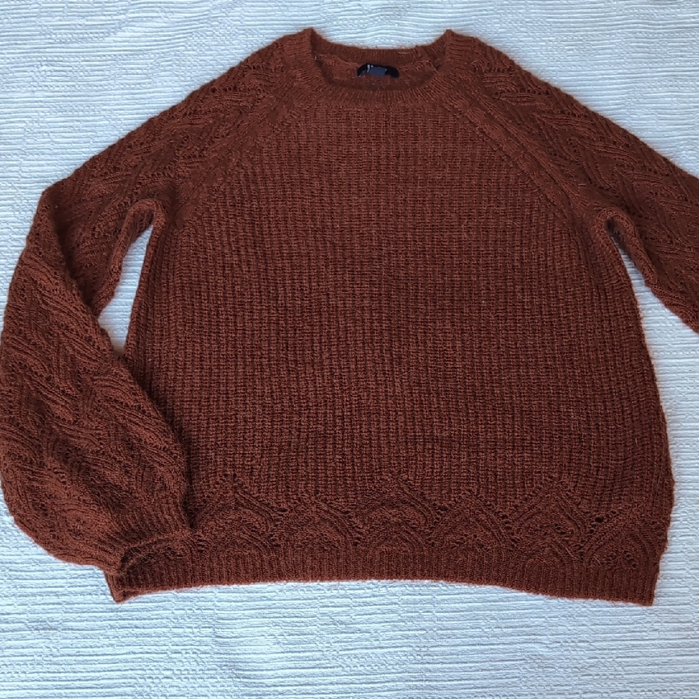 Hatley Women's Rust Crewneck Sweater